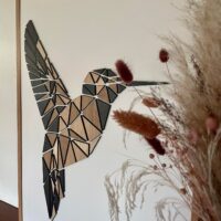 Kolibri - Reverse i billedramme