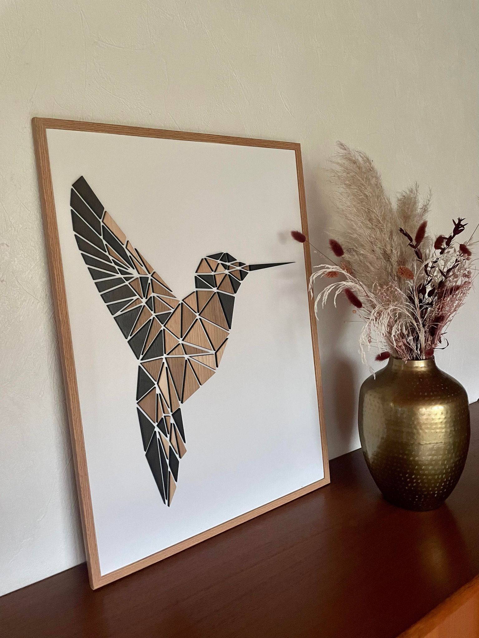 Kolibri - Reverse i billedramme (4)