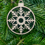 Julekugler 4 stk. 100 - Julekugle - snefnug