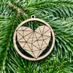 Julekugler 4 stk. 100 - Julekugle - Hjerte